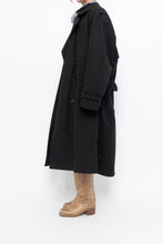 Load image into Gallery viewer, Vintage x Black Cotton-blend Trench Coat (S-L)