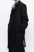 Load image into Gallery viewer, Vintage x Black Cotton-blend Trench Coat (S-L)