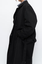 Load image into Gallery viewer, Vintage x Black Cotton-blend Trench Coat (S-L)