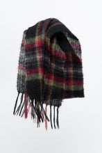 Load image into Gallery viewer, Vintage x Black Plaid Mohair Scarf