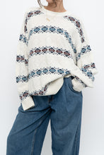 Load image into Gallery viewer, Vintage x Made in Canada x White Patterned Knit Sweater (S-XL)