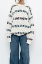 Load image into Gallery viewer, Vintage x Made in Canada x White Patterned Knit Sweater (S-XL)