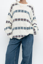 Load image into Gallery viewer, Vintage x Made in Canada x White Patterned Knit Sweater (S-XL)