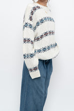 Load image into Gallery viewer, Vintage x Made in Canada x White Patterned Knit Sweater (S-XL)