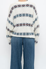 Load image into Gallery viewer, Vintage x Made in Canada x White Patterned Knit Sweater (S-XL)