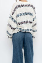 Load image into Gallery viewer, Vintage x Made in Canada x White Patterned Knit Sweater (S-XL)