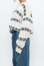 Load image into Gallery viewer, Vintage x Made in Canada x White Patterned Knit Sweater (S-XL)
