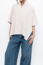 Load image into Gallery viewer, Vintage x Cream Wool, Cashmere Shawl (XS-L)