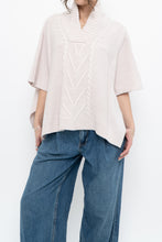 Load image into Gallery viewer, Vintage x Cream Wool, Cashmere Shawl (XS-L)