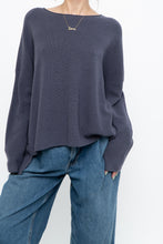 Load image into Gallery viewer, EILEEN FISHER x Ash Purple Ribbed Merino Wool Knit Sweater (XS-M)