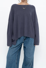 Load image into Gallery viewer, EILEEN FISHER x Ash Purple Ribbed Merino Wool Knit Sweater (XS-M)