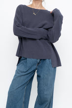 Load image into Gallery viewer, EILEEN FISHER x Ash Purple Ribbed Merino Wool Knit Sweater (XS-M)