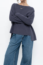 Load image into Gallery viewer, EILEEN FISHER x Ash Purple Ribbed Merino Wool Knit Sweater (XS-M)
