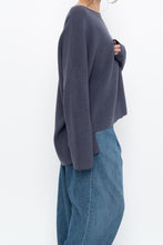 Load image into Gallery viewer, EILEEN FISHER x Ash Purple Ribbed Merino Wool Knit Sweater (XS-M)