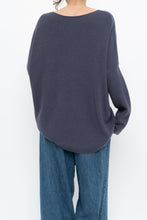 Load image into Gallery viewer, EILEEN FISHER x Ash Purple Ribbed Merino Wool Knit Sweater (XS-M)
