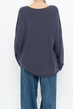 Load image into Gallery viewer, EILEEN FISHER x Ash Purple Ribbed Merino Wool Knit Sweater (XS-M)