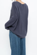 Load image into Gallery viewer, EILEEN FISHER x Ash Purple Ribbed Merino Wool Knit Sweater (XS-M)