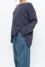 Load image into Gallery viewer, EILEEN FISHER x Ash Purple Ribbed Merino Wool Knit Sweater (XS-M)