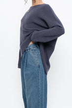 Load image into Gallery viewer, EILEEN FISHER x Ash Purple Ribbed Merino Wool Knit Sweater (XS-M)