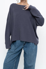 Load image into Gallery viewer, EILEEN FISHER x Ash Purple Ribbed Merino Wool Knit Sweater (XS-M)