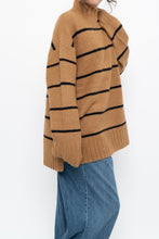 Load image into Gallery viewer, RW &amp; CO x Soft Tan Striped Knit Turtleneck (S-XL)