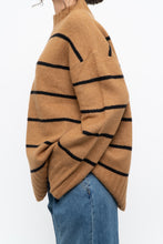 Load image into Gallery viewer, RW &amp; CO x Soft Tan Striped Knit Turtleneck (S-XL)