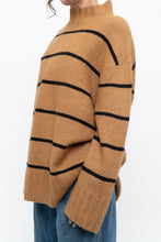Load image into Gallery viewer, RW &amp; CO x Soft Tan Striped Knit Turtleneck (S-XL)