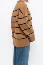 Load image into Gallery viewer, RW &amp; CO x Soft Tan Striped Knit Turtleneck (S-XL)