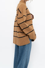 Load image into Gallery viewer, RW &amp; CO x Soft Tan Striped Knit Turtleneck (S-XL)