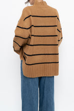 Load image into Gallery viewer, RW &amp; CO x Soft Tan Striped Knit Turtleneck (S-XL)