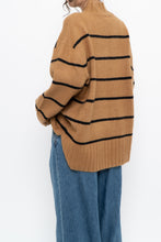Load image into Gallery viewer, RW &amp; CO x Soft Tan Striped Knit Turtleneck (S-XL)