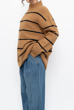 Load image into Gallery viewer, RW &amp; CO x Soft Tan Striped Knit Turtleneck (S-XL)