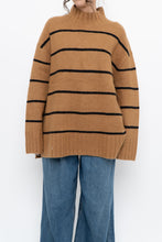 Load image into Gallery viewer, RW &amp; CO x Soft Tan Striped Knit Turtleneck (S-XL)