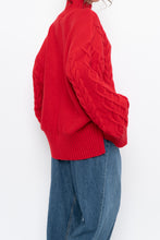 Load image into Gallery viewer, Modern x MINIMUM Red Cableknit Oversized Turtleneck (S-XL)