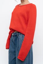 Load image into Gallery viewer, Vintage x JCREW Orange Cotton Knit Sweater (XS-M)