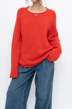 Load image into Gallery viewer, Vintage x JCREW Orange Cotton Knit Sweater (XS-M)