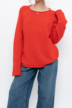 Load image into Gallery viewer, Vintage x JCREW Orange Cotton Knit Sweater (XS-M)