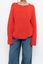 Load image into Gallery viewer, Vintage x JCREW Orange Cotton Knit Sweater (XS-M)
