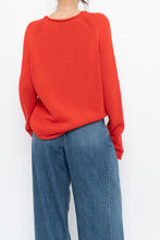 Load image into Gallery viewer, Vintage x JCREW Orange Cotton Knit Sweater (XS-M)
