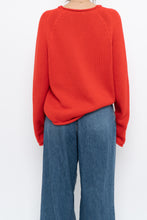 Load image into Gallery viewer, Vintage x JCREW Orange Cotton Knit Sweater (XS-M)