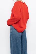 Load image into Gallery viewer, Vintage x JCREW Orange Cotton Knit Sweater (XS-M)