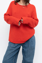 Load image into Gallery viewer, Vintage x JCREW Orange Cotton Knit Sweater (XS-M)
