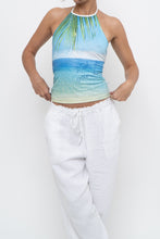 Load image into Gallery viewer, Vintage x JLO Deadstock 'Wish You Were Here' Halter Tank (S)