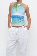 Load image into Gallery viewer, Vintage x JLO Deadstock 'Wish You Were Here' Halter Tank (S)