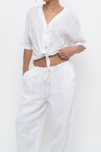 Load image into Gallery viewer, RAILS x White Linen Front-tie Blouse (S, M)
