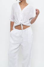 Load image into Gallery viewer, RAILS x White Linen Front-tie Blouse (S, M)