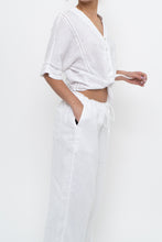 Load image into Gallery viewer, RAILS x White Linen Front-tie Blouse (S, M)