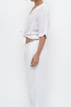 Load image into Gallery viewer, RAILS x White Linen Front-tie Blouse (S, M)