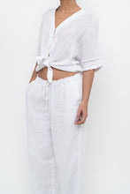Load image into Gallery viewer, RAILS x White Linen Front-tie Blouse (S, M)
