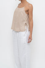 Load image into Gallery viewer, Vintage x GAP BODY Beige Striped Cotton, Linen Tank (XS, S)
